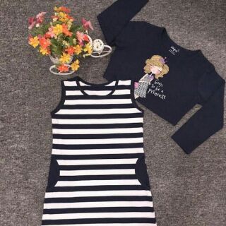 Set Áo Váy Cotton Chikid