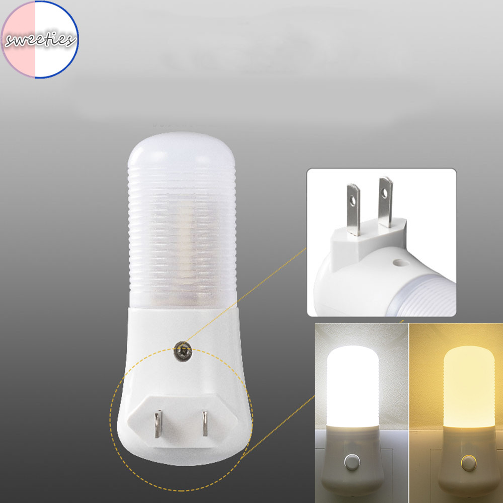 【sweet】 1pc 3W Creative home Energy-saving warm light Night Light Bedside Lamp Induction Lamp