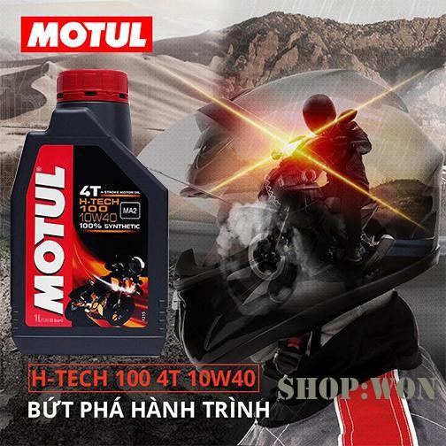 [Free Ship Xtra] Nhớt tổng hợp xe Exciter, mô tô PKL Motul H-Tech 100 4T 10W40 1L