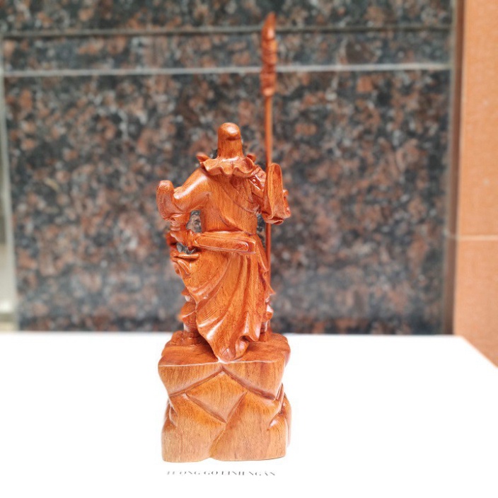 Tượng quan công gỗ hương cao 20 cm