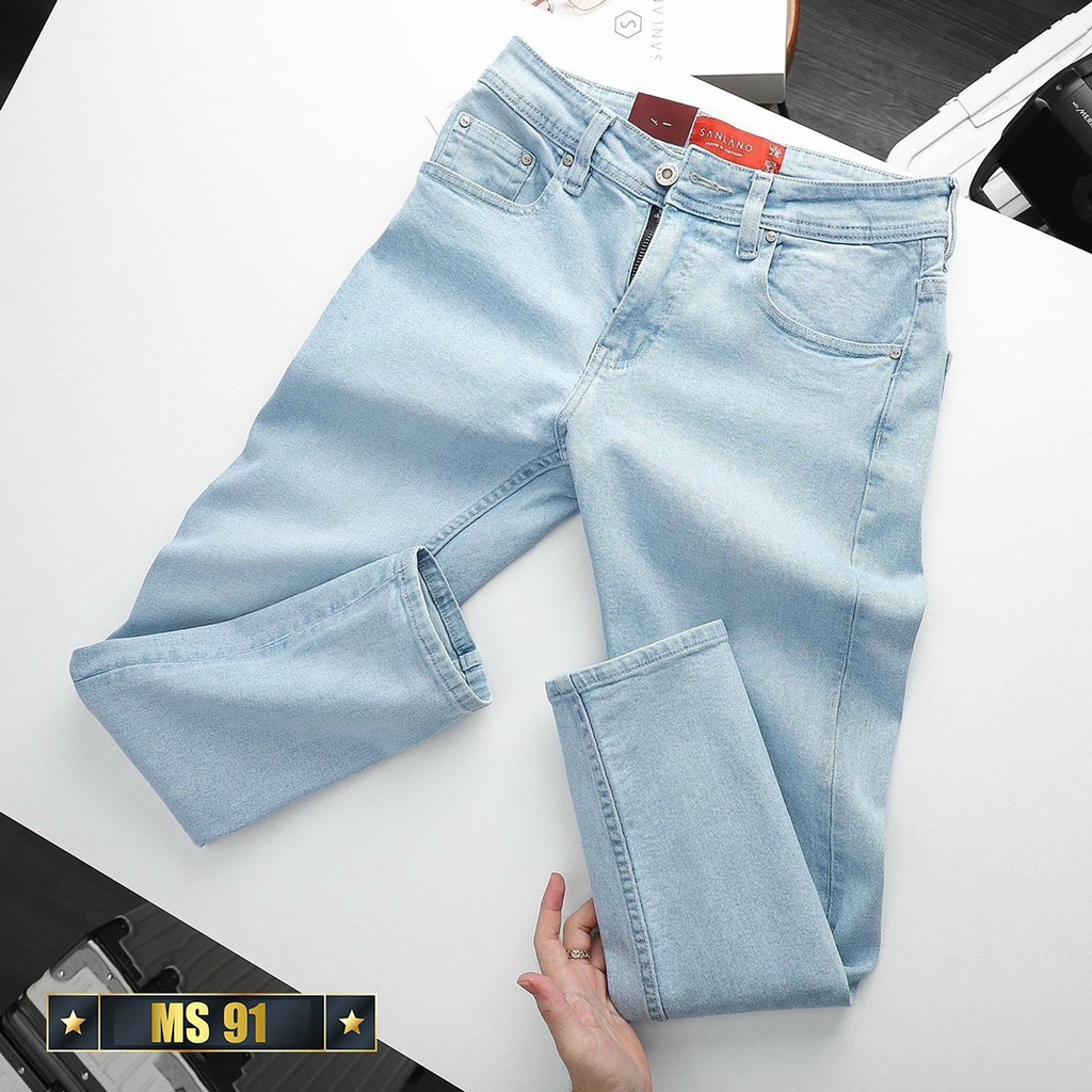 QUẦN JEAN NAM DÀI CO GIÃN TỐT DÁNG ÔM NHẸ MÃ 91 87