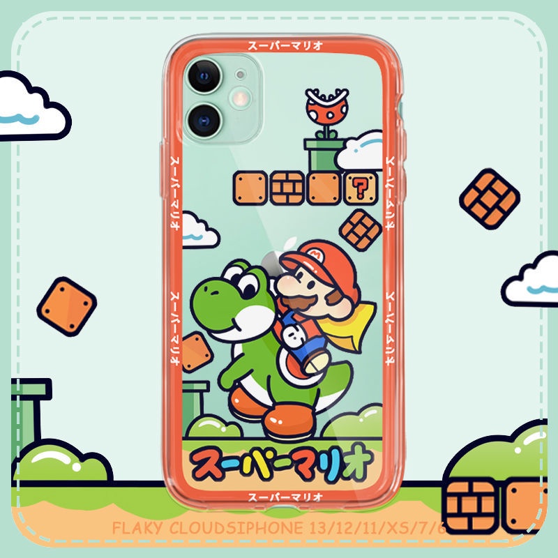 Ốp Điện Thoại TPU Mềm Chống Sốc In Hình Super Mario Cho IPhone 14 12 PRO 12 mini 11 PRO Max 13 PRO 13PROMAX Xs Max XR 6 7 8 Plus