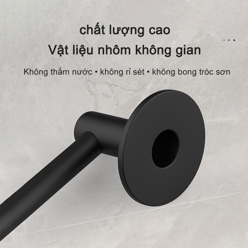 Giá treo khăn tắm GUANCHUANG dán tường không cần khoan lỗ bằng nhôm đa năng tiện lợi