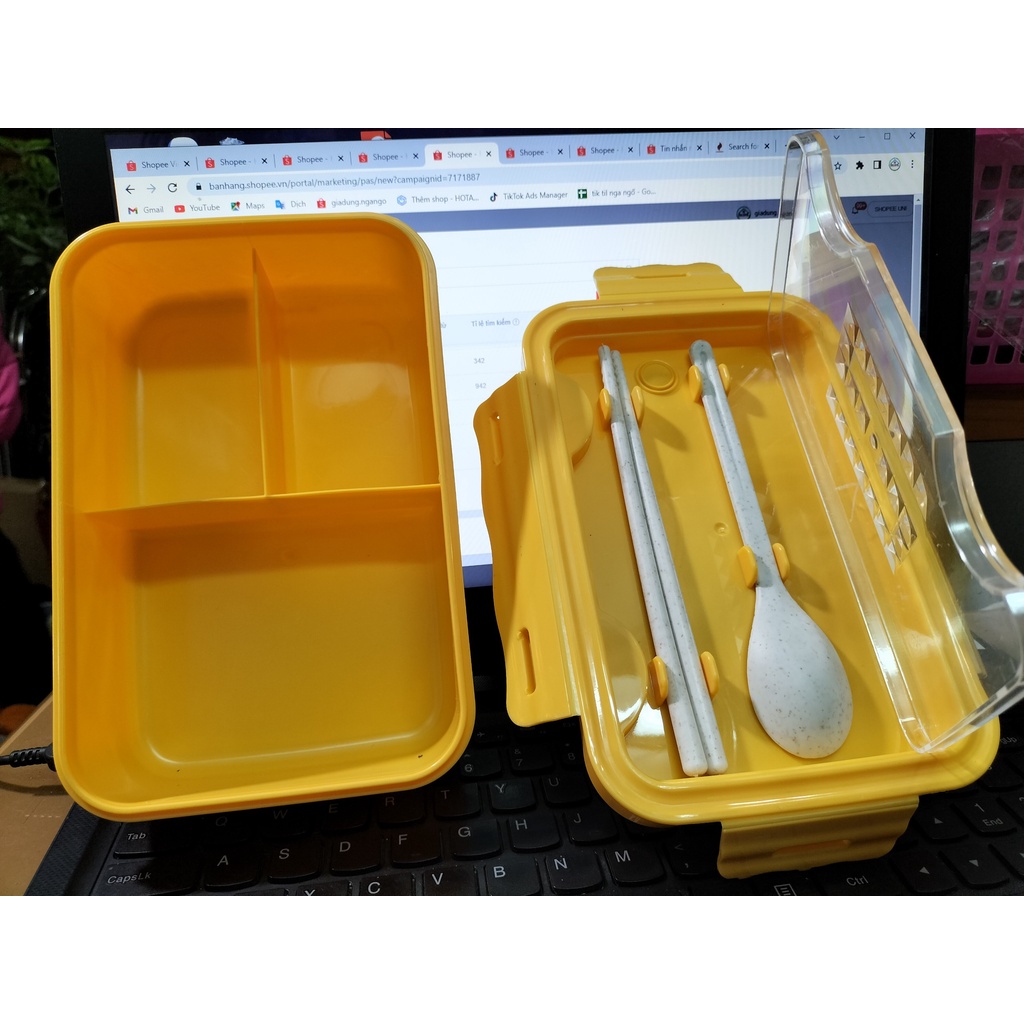 Hộp Đựng Cơm Văn Phòng 3 Ngăn- Hộp Đựng Cơm 3 Ngăn- Sử Dụng Lò Vi Sóng