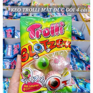 [Siêu Rẻ] Túi 4 viên Kẹo dẻo Trolli hình con mắt hàng nội địa Đức