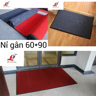 Thảm gân Nỉ đế cao Su 60*90,thảm chùi chân chống trươn trượt, chùi chân Nỉ, chùi chân siêu hút nước
