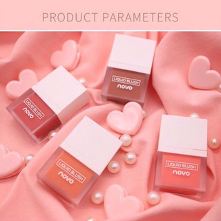 MÁ HỒNG DẠNG KEM NOVO Liquid Blush KHÁNG NƯỚC, DƯỠNG ẨM VÀ LÀM SÁNG TÔNG DA (DE107)