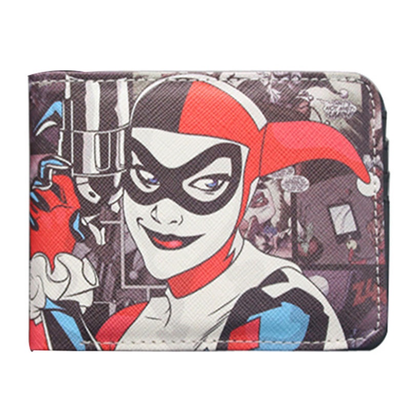 Ví ngắn gập đôi in hình Joker cá tính cho học sinh