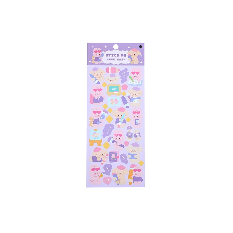Sticker Dán Trang Trí Diy Hình Hoạt Hình Đáng Yêu