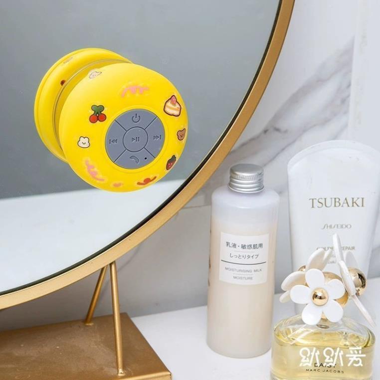 Loa Bluetooth Chống Nước Loa Mini Không Dây Gắn Tường, Nhà Tắm tặng kèm miếng dán Sticker Cute