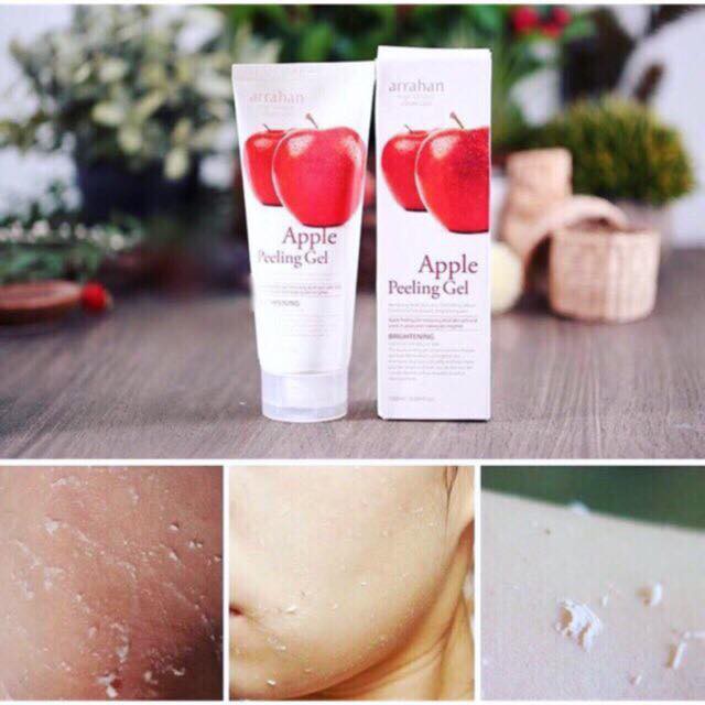 🍎Gel Tẩy da chết hoa quả làm trắng da - Arrahan Whitening Peeling Gel hương táo 🍎