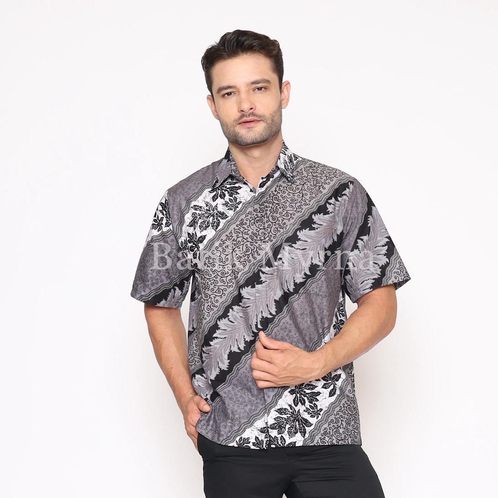 Áo Sơ Mi Batik Tay Ngắn Oversize Jumbo Thiệp Mời R1P3 Koko Chính Hãng Màu Đen / Xanh Dương / Tím / Hồng Sang Trọng Chính Hãng Cho Nam