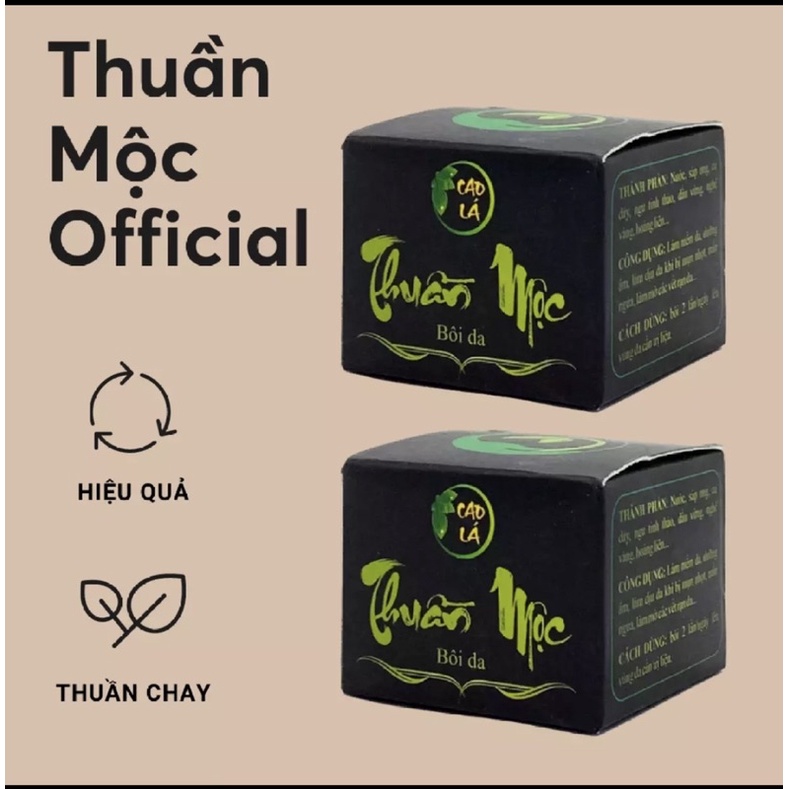 Combo 2 hộp Cao Lá Bôi Da Thuần Mộc 30G Dưỡng Ẩm Làm Dịu Da