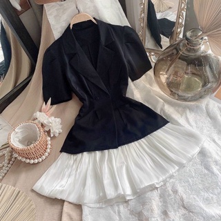 SET VEST CHÂN VÁY PHỒNG