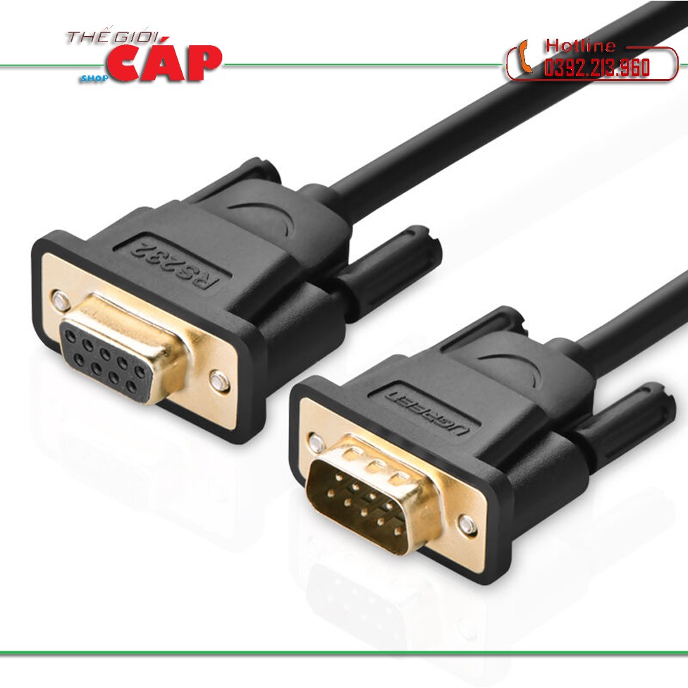 Cáp Com RS232 âm to Com RS232 dương (9M-9F) Ugreen 1.5M -20145