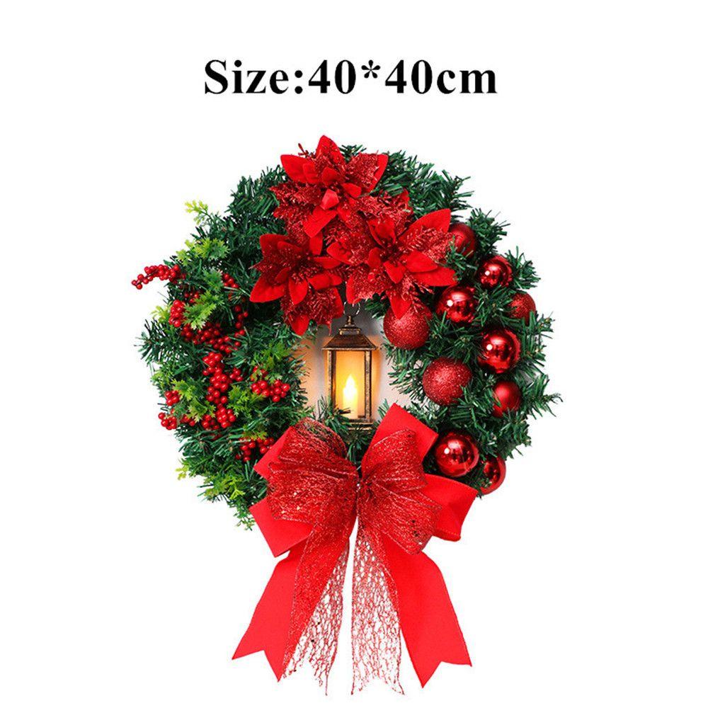 Vòng Hoa Treo Cửa Trang Trí Giáng Sinh 40cm