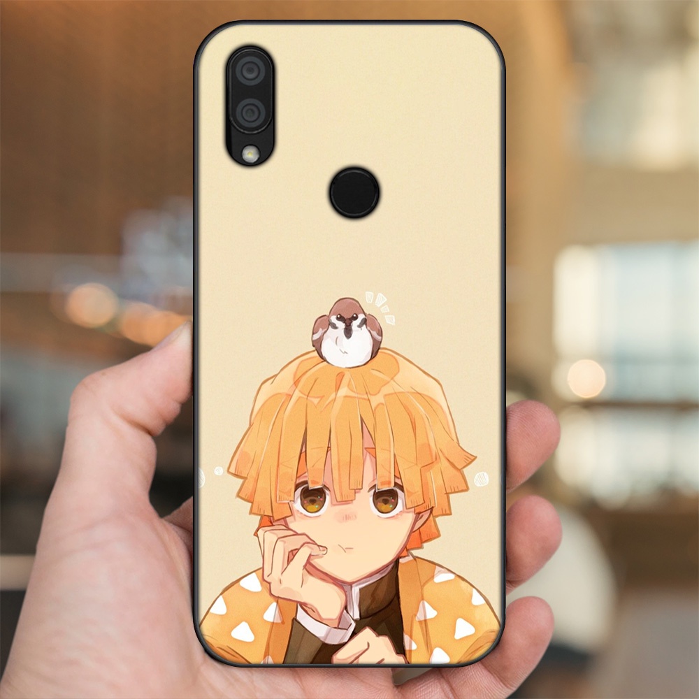 Ốp lưng Xiaomi Redmi 7 viền đen in hình Zenitsu Kimetsu no Yaiba