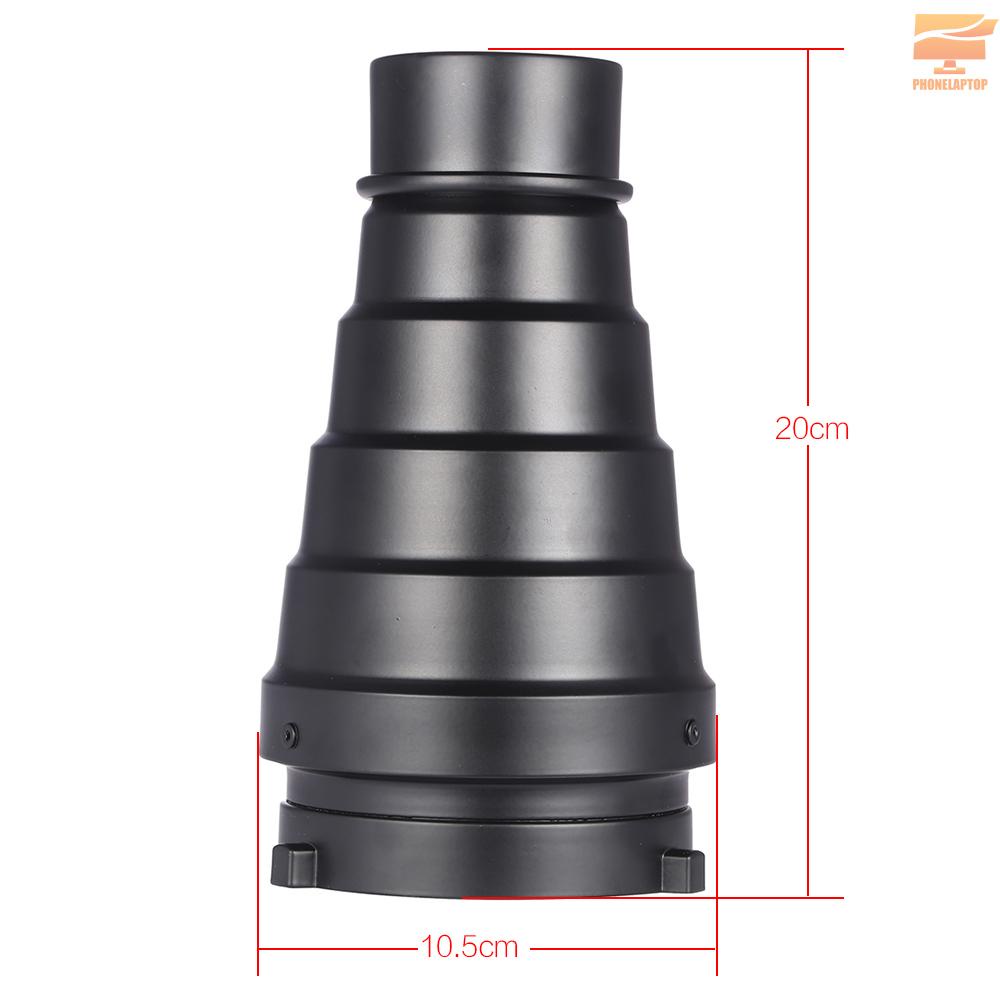 Ống gom sáng Snoot kèm lưới tổ ong và tấm lọc màu dành cho máy ảnh