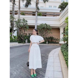 SET ÁO CROPTOP KÈM CHÂN VÁY (KÈM VIDEO HÌNH THẬT)