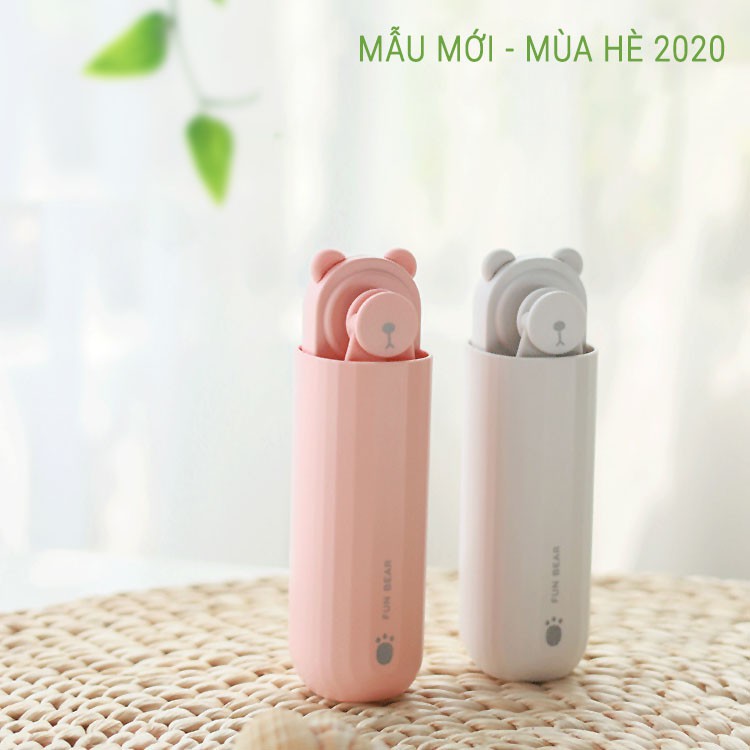 Quạt Cầm Tay Bear Gấu Nâu Mini Đa Năng Sạc Dự Phòng Đèn Pin Khẩn Cấp Jisulife F8 | BigBuy360 - bigbuy360.vn