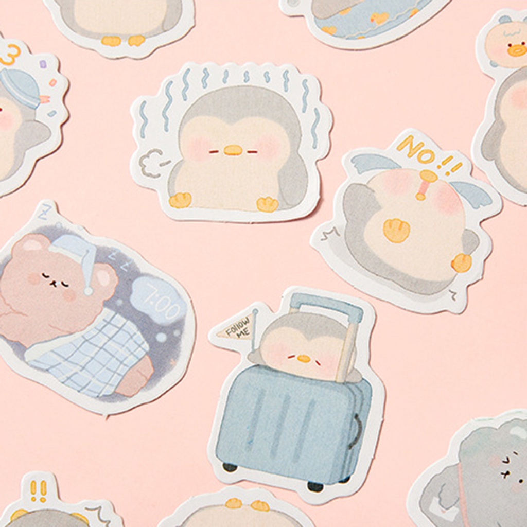 Bộ 45 Miếng Dán Trang Trí Nhật Ký Thiết Kế Dễ Thương