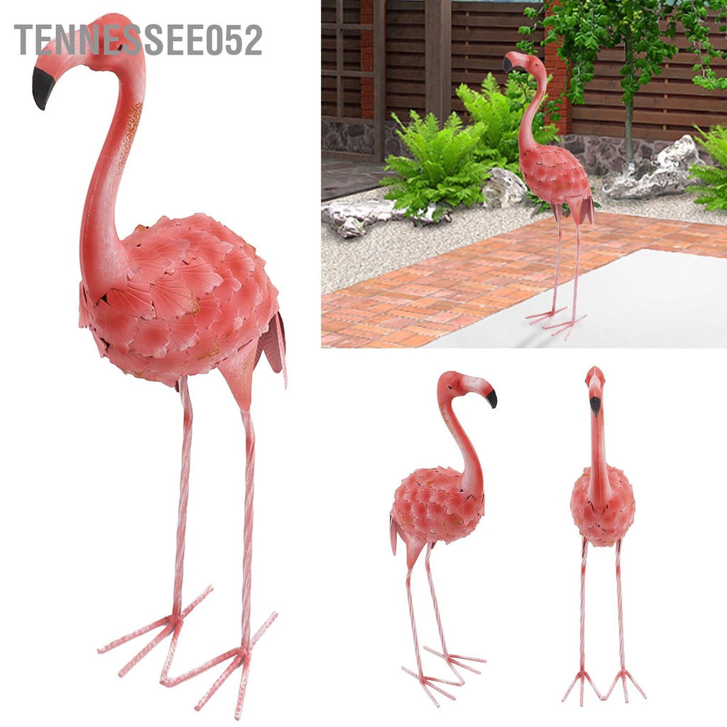 Chim Hồng Hạc Tượng bằng sắt sống động như thật Trang trí Sân Tiểu Cảnh, Đám Cưới 60.5CM