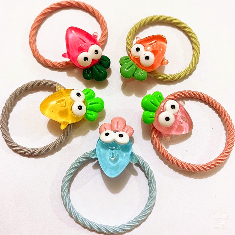 Set 10 phụ kiện trang trí điện thoại hình bánh kem/trái cây Mini dễ thương