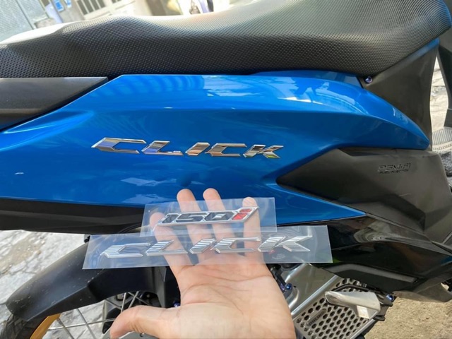 [FREE SHIP] Tem Click 150i Chữ Nổi Zin Chính Hãng Thailand 🇹🇭