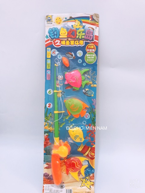 Vỉ đồ chơi câu cá dùng nam châm cho bé chơi cùng bạn bè