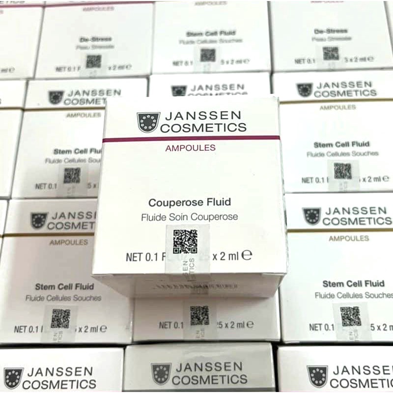 1 lọ tinh chất phục hồi, giảm đỏ serum Janssen Cosmetics Couperose Fluid 2ml