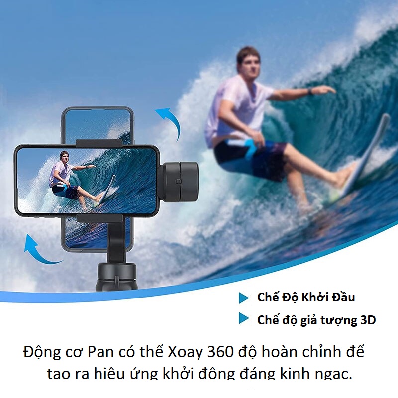 Gậy Gimbal quay phim chụp ảnh đầy đủ chức năng 6 in 1 thích hợp đi du lịch Gimbal S5B