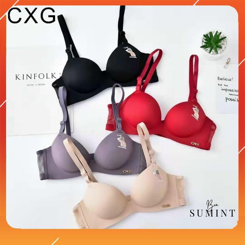 Áo lót nữ su đúc CXG không gọng, nâng ngực hình cô gái, chip A7185