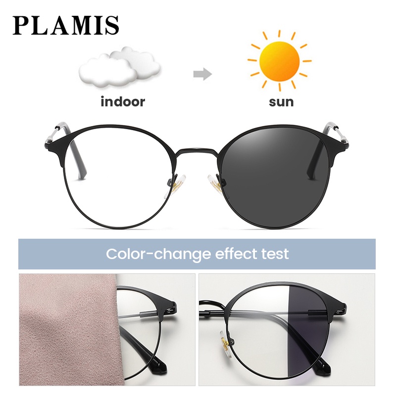 Mắt kính PLAMIS chống bức xạ bằng kim loại chống ánh sáng xanh dành cho nam và nữ