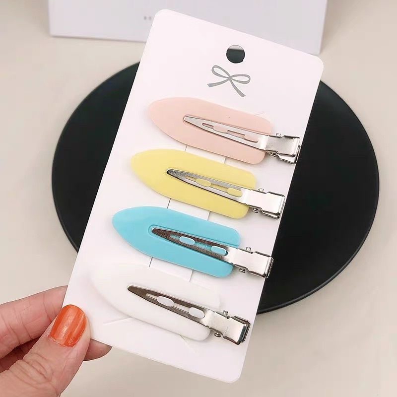 Kẹp nhựa màu sắc cố định tóc 1 cái