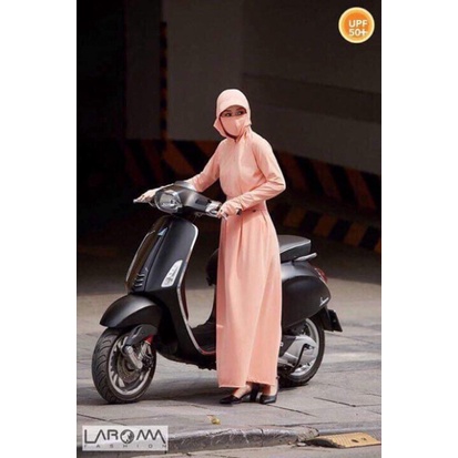 Váy chống nắng quây chất thông hơi nội y xanh thiết kế thoáng mát