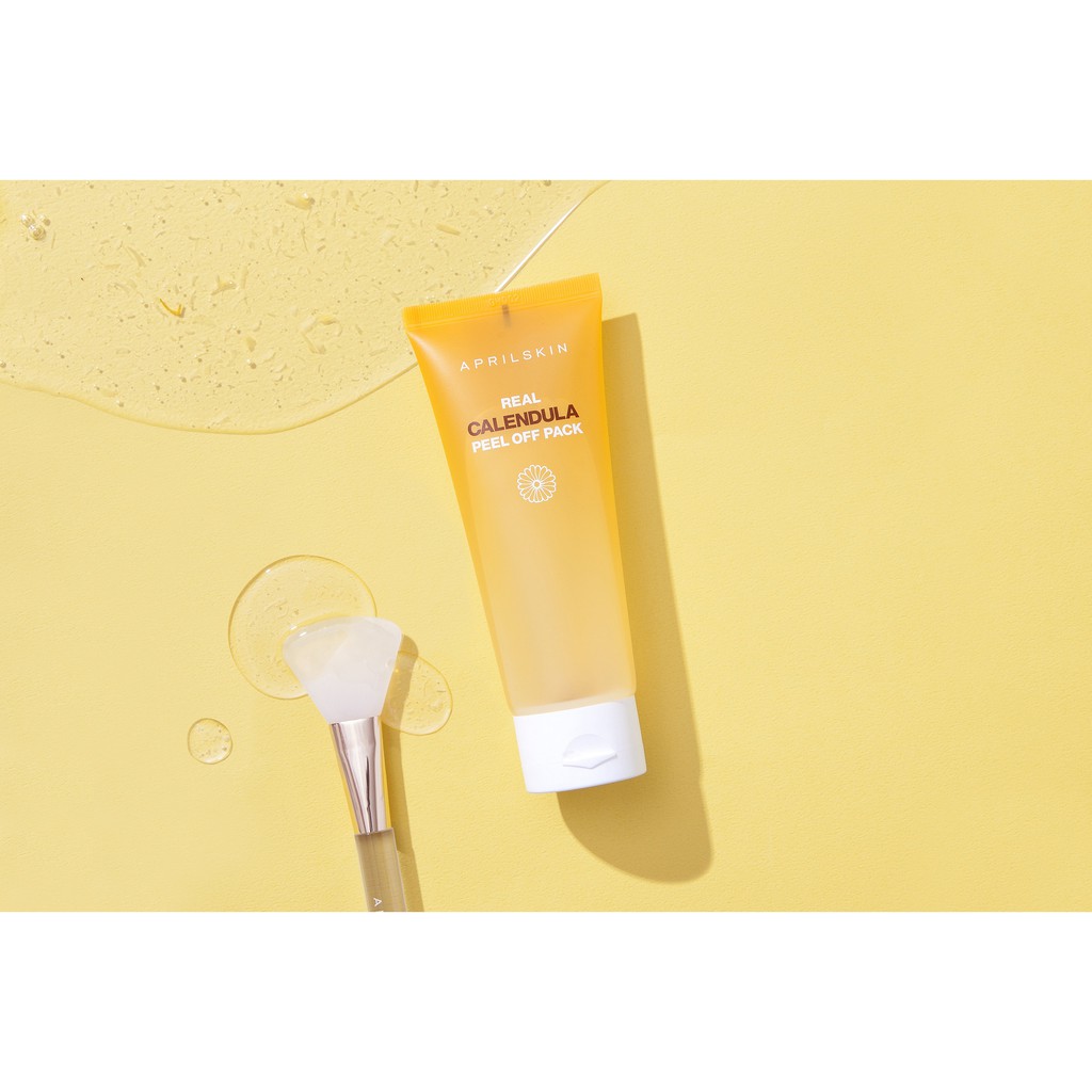 Mặt Nạ Lột Dịu Nhẹ Tẩy Tế Bào Chết APRILSKIN Real Calendula Peel Off Pack 100g _ April Skin Chính Hãng | Thế Giới Skin Care
