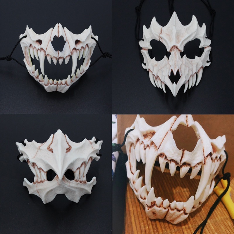 Mặt nạ hóa trang Halloween hình bộ xương rồng thiết kế độc đáo 10MK
