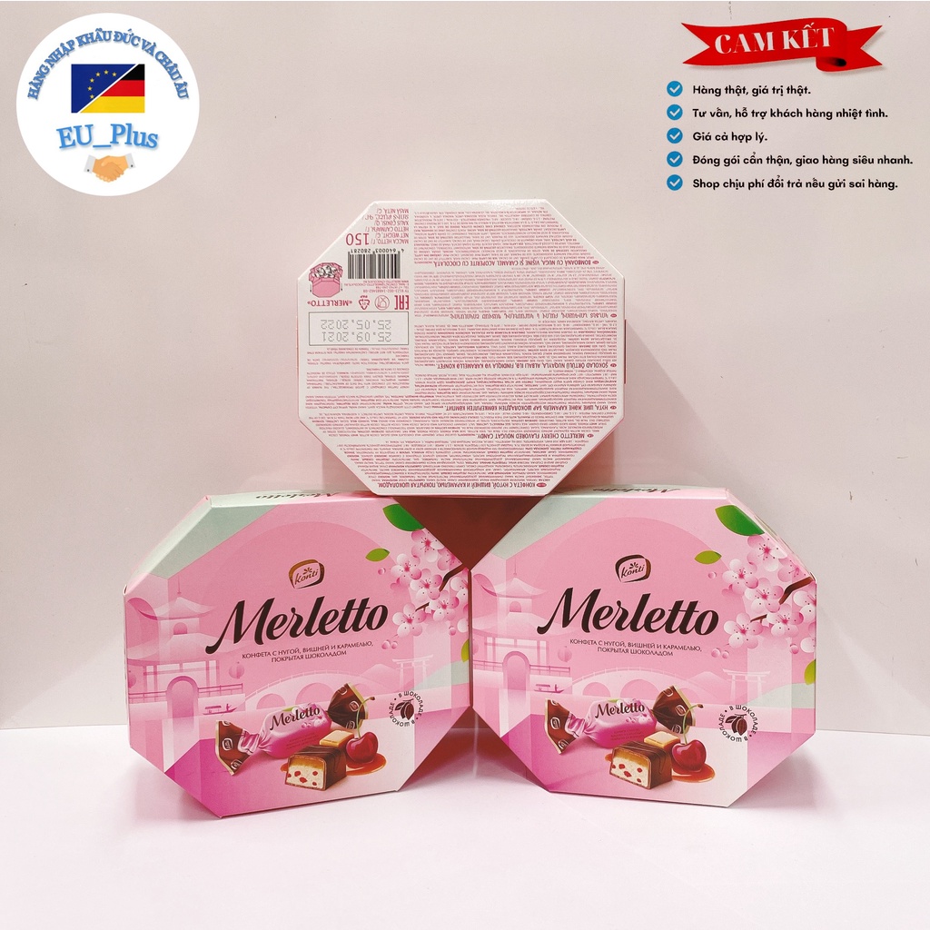 Kẹo socola Merletto 150g sô cô la màu hồng của Nga