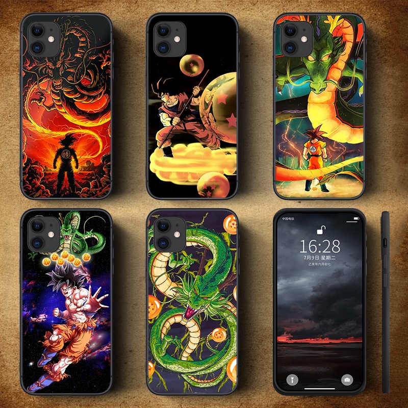 Ốp điện thoại tpu mẫu anime Bảy viên ngọc rồng 53N cho iPhone 6 6S 7 8 Plus X XS XR 11 Pro Max