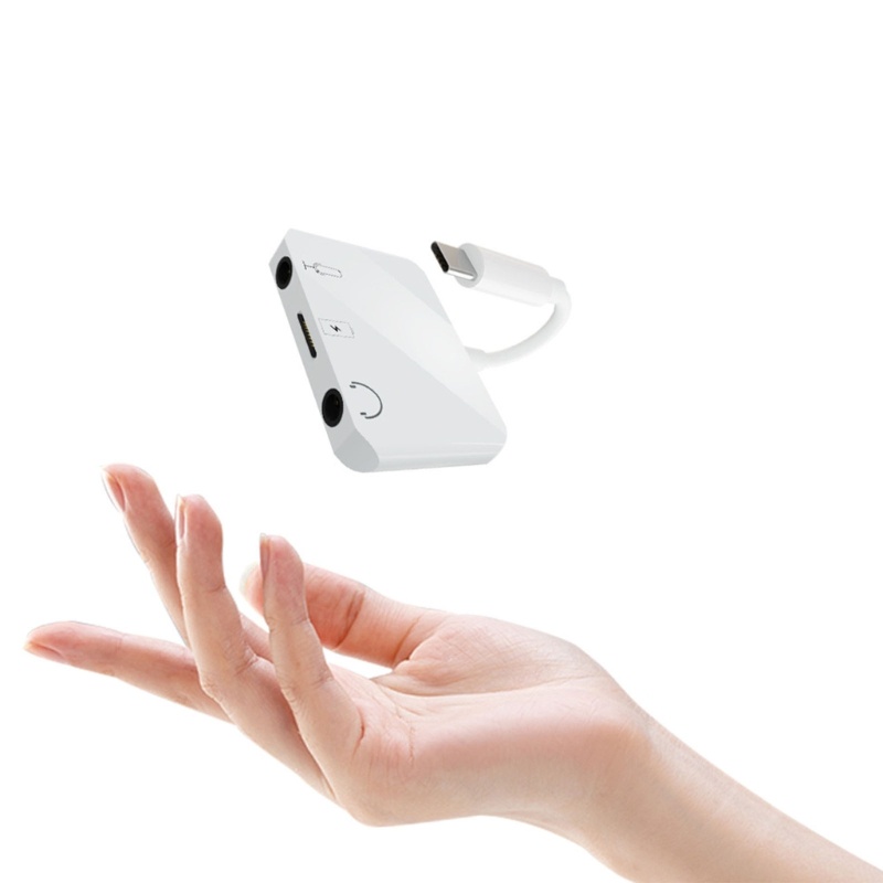 Đầu Chia Cổng Type-C Sang 3 5Mm Tiện Lợi Cho Play No Drivers Needed Conve