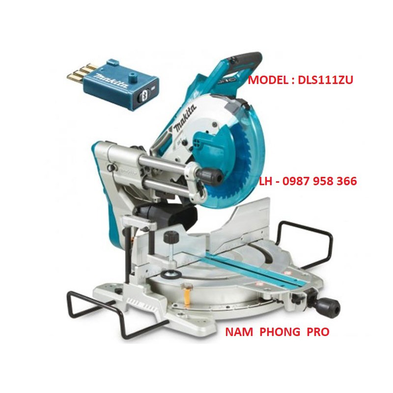 Máy cưa đa góc trượt dùng pin Makita DLS111ZU