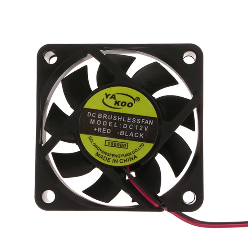 ♡♡ DC 12V 2-Pin 60x60x15mm PC Computer CPU System Sleeve-Bearing Cooling Fan 6015