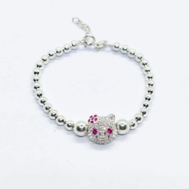 [Mã FAMAYFA giảm 10K đơn 50K] Lắc bi mèo hello kitty bạc ta cho bé (hàng mới về 17/07 mẫu mèo 3D 2 mặt)_Van jw | BigBuy360 - bigbuy360.vn