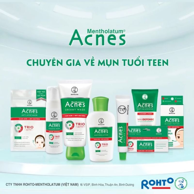 Sữa rửa mặt mờ thâm sẹọ mụn, sáng da chống nắng Acnes