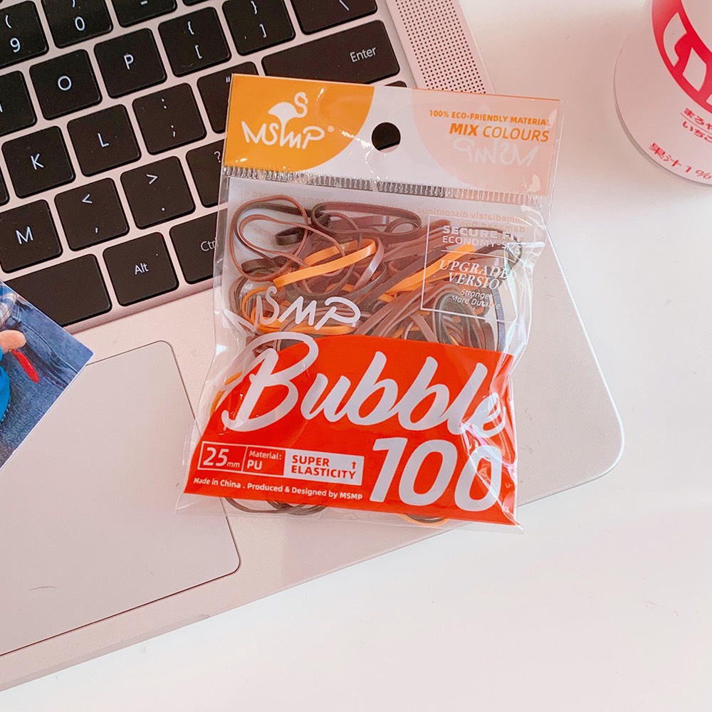 Set 100 dây chun buộc tóc trộn màu cho bạn nữ Sumi