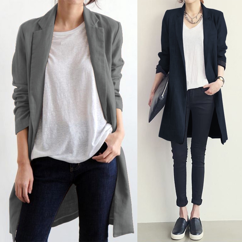 🎀🎀 Women Solid Color Casual Long Sleeve Jacket Plus Size🎀🎀 | BigBuy360 - bigbuy360.vn