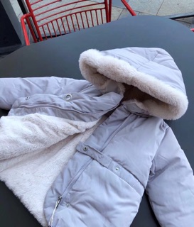 Áo phao lót lông zara