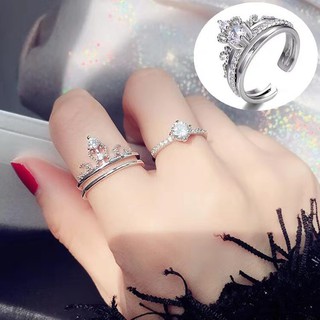 Set 2 nhẫn vương miệng xinh xắn combo 2 nhẫn siêu xinh