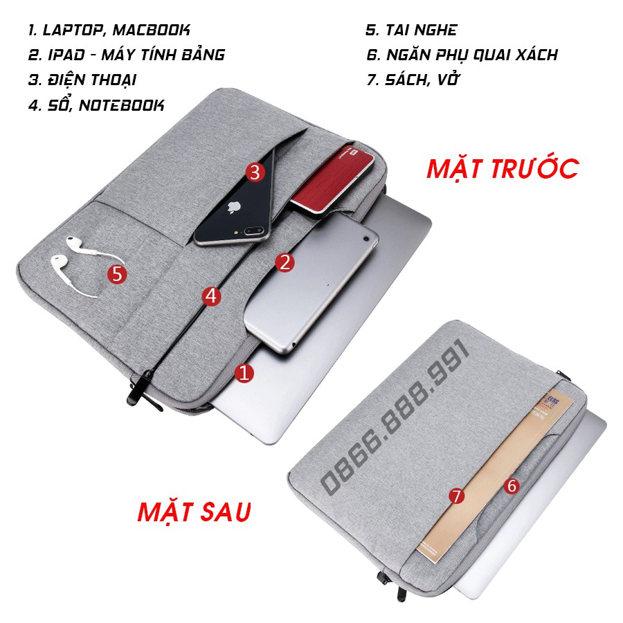 Túi Chống Sốc Laptop, Macbook. Mã XP04 | BigBuy360 - bigbuy360.vn