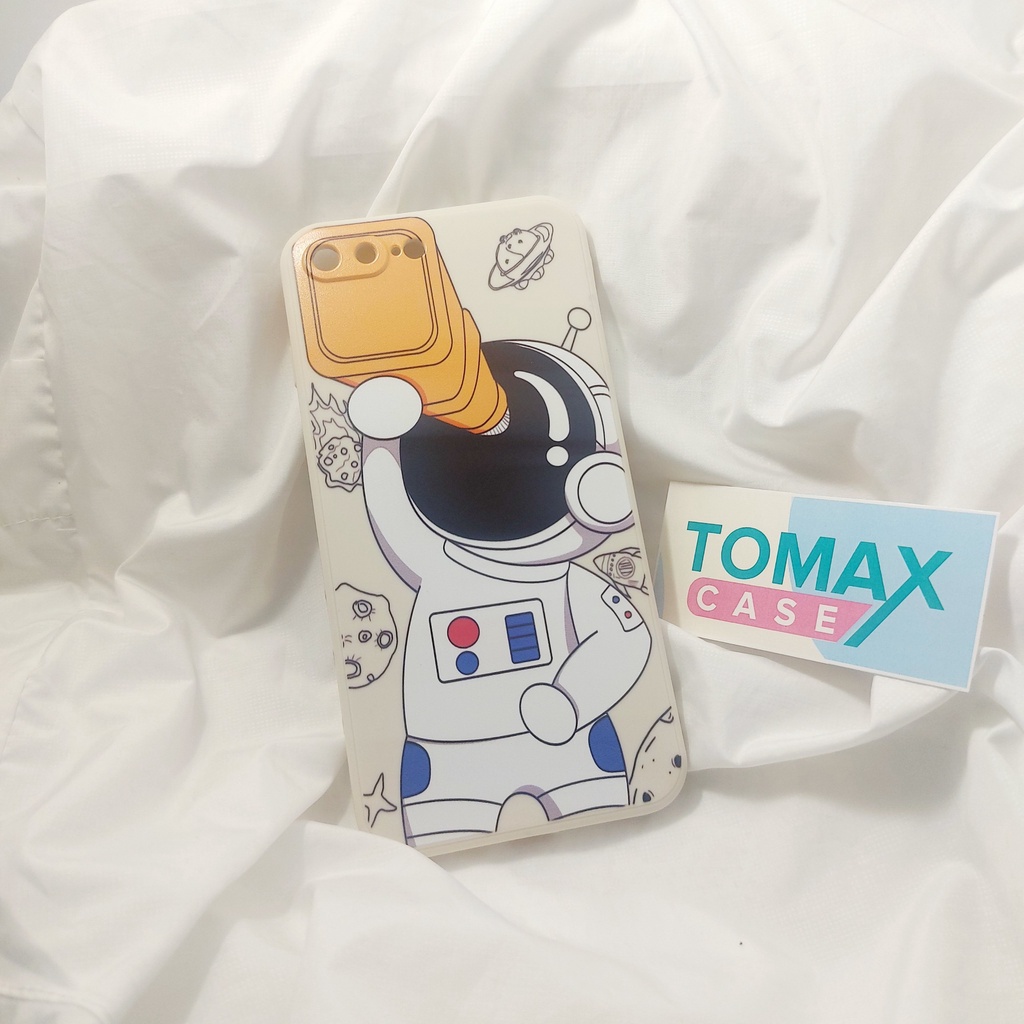 Ốp lưng Iphone phi hành gia in cạnh các dòng máy 7plus/8plus/x/xs/xr/11/11promax/12/12promax/13/13promax Tomax Case